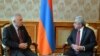 Armenia - President Serzh Sarkisian meets with Piotr Switalski, head of the EU Delegation in Armenia, Yerevan, 13Jan2016.