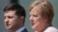 German Chancellor Angela Merkel (right) with Ukrainian President Volodymyr Zelensky in Berlin on June 18. 