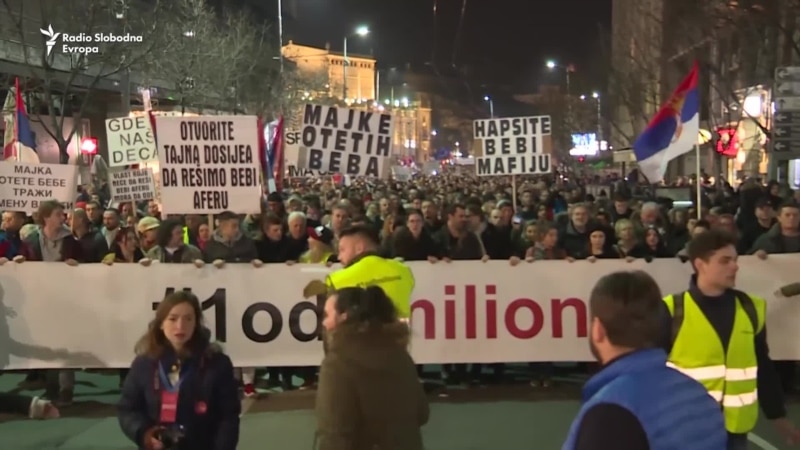 Jedanaesti protest '1 od 5 miliona' u Beogradu