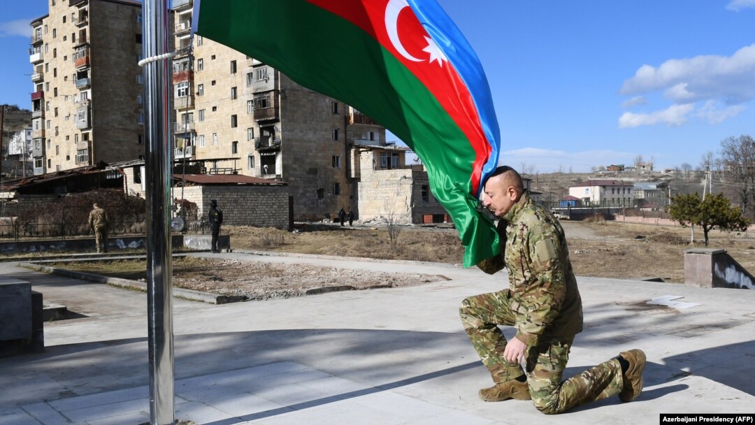 Президент Азербайджана Ильхам Алиев в Шуше