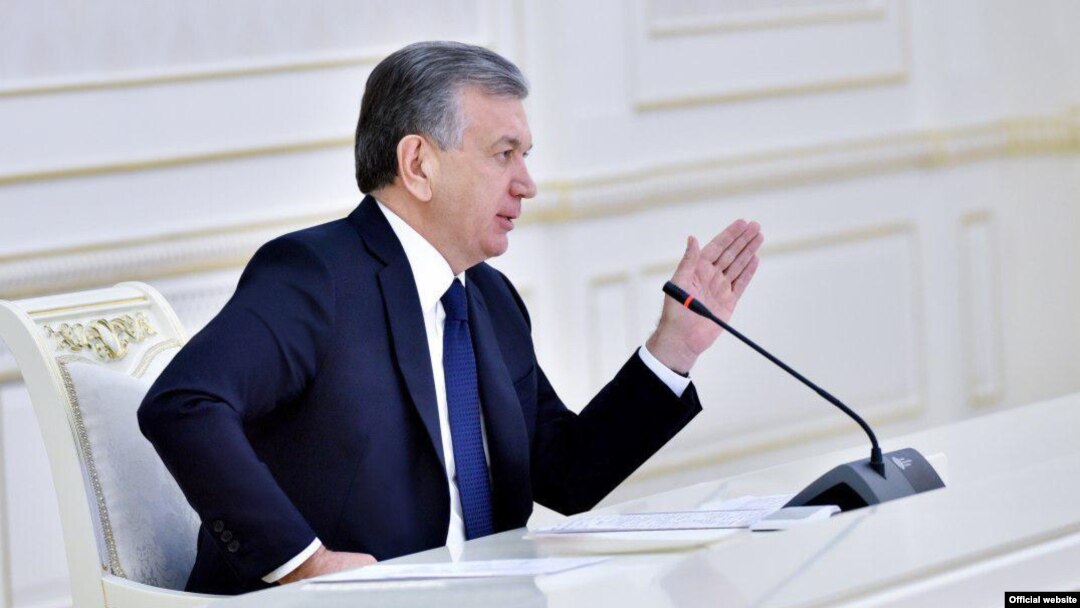 Ўзбекистон президенти Шавкат Мирзиёев.