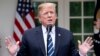 US President Donald Trump speaks in the Rose Garden of the White House on May 22, 2019, in Washington, DC.