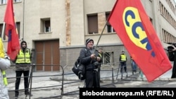 Прва блокада на ССМ пред Парламентот, 10.02.2026