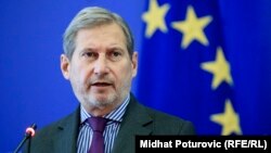 Архивска фотографија- еврокомесарот за проширување Јоханес Хан
