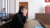 Andrei Popov appears in the courtroom in Saratov on March 13.