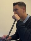 Radio amateur in the club establish a connection with colleagues, Sarajevo, Bosnia and Herzegovina