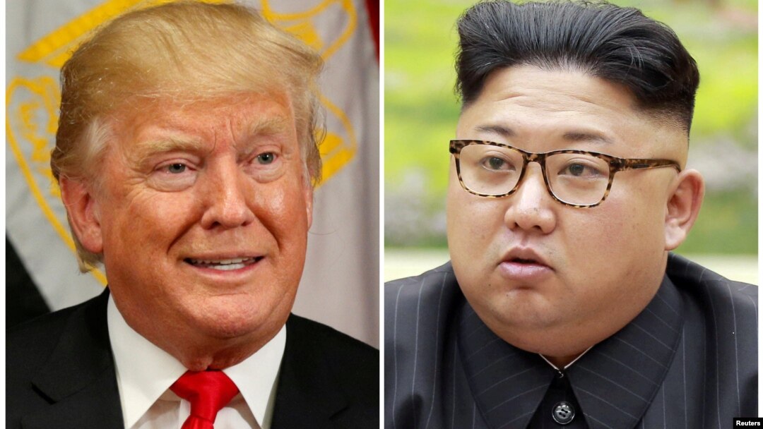Дональд Трамп и Ким Чен Ын. Коллаж