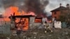 Наступствы аднаго з ранейшых расейскіх абстрэлаў па Жытомірскай вобласьці. Ілюстрацыйнае фота