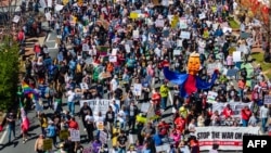 Акция протеста в Атланте (Джорджия)