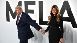 Президентът на САЩ Доналд Тръмп и първата дама Мелания Тръмп присъстват на световната премиера на филма „Мелания“ на Amazon MGM Studios в Центъра „Кенеди“ във Вашингтон, окръг Колумбия, на 29 януари 2026 г.