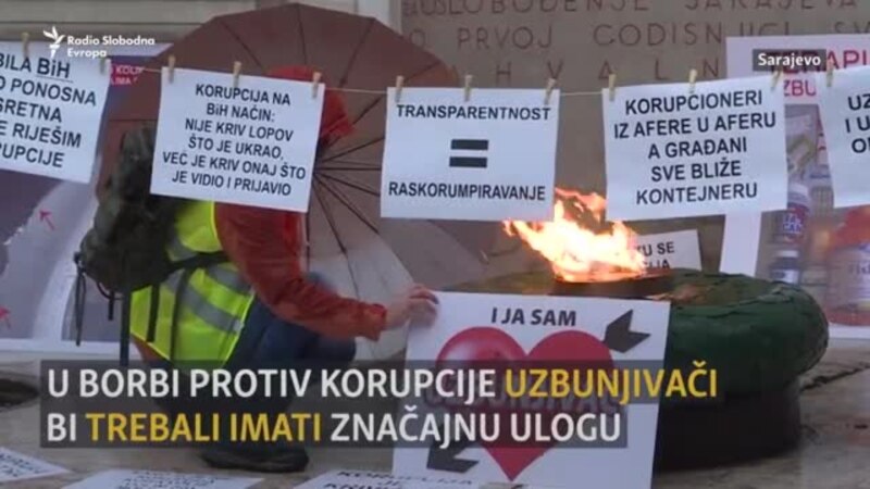 Protest uzbunjivača u Sarajevu
