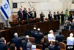 Pamje nga Parlamenti i Izraelit.