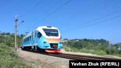 CRIMEA -- Electric train in Sevastopol