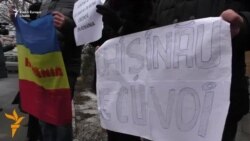 Demonstrație de solidaritate cu protestele din România la Chișinău