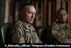 Major General Mykhaylo Drapatiy is a well-regarded officer among Ukraine’s rank-and-file and officer corps. He was among those speaking out in the days after Defense Minister Mikhaylo Fedorov was ousted. (file photo)