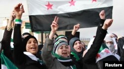 Митинг противников режима Башара Асада в Иордании