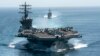 Американский авианосец USS Nimitz (CVN 68) в Ормузском проливе, сентябрь 2020 года. Иллюстративное фото.