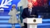 Аляксандар Лукашэнка ў Палацы Рэспублікі, 28 сьнежня 2023 году.
