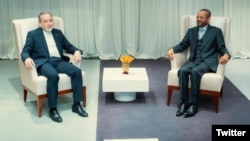 Իրանի և Օմանի ԱԳ նախարարներ Աբբաս Արաղչիի և Բադր բին Համադ ալ Բուսաիդիի հանդիպումը Ժնևում, 16-ը փետրվարի, 2026.