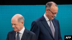 Olaf Scholz és Friedrich Merz