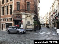 Bruxelles - clădirea unde a avut loc petrecerea ilegală (din motive de Covid-19)