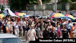 Imagine de la marșul Pride din Chișinău din 15 iunie 2026