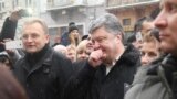 Украина. Президент Украины Петр Порошенко и мэр Львова Андрей Садовый на праздновании Рождества. Львов, 07.01.2016 