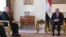 U.S. Secretary of State Mike Pompeo meets with Egyptian President Abdel Fattah al-Sisi in Cairo on January 10.