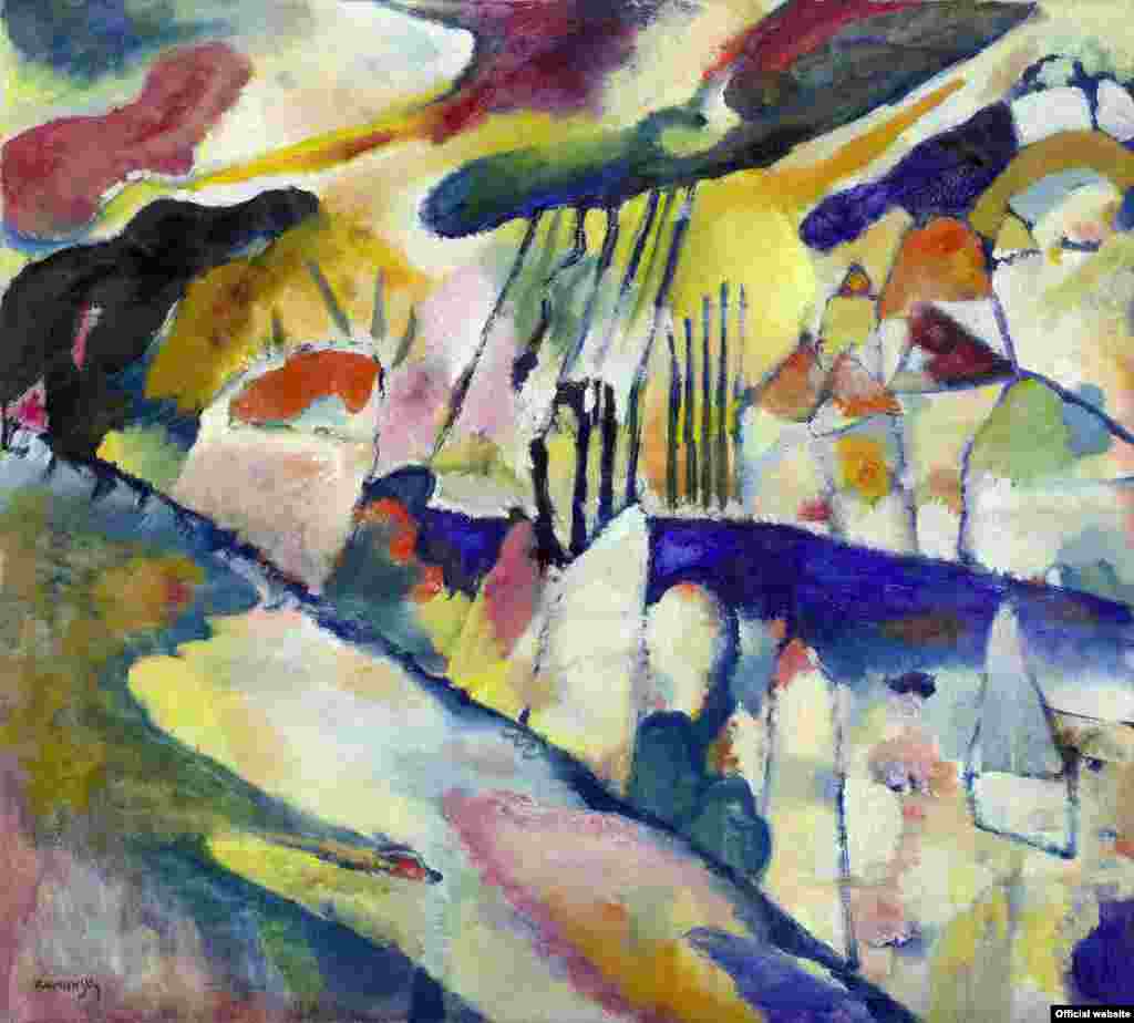 Wassily Kandinsky Landscape with Rain, 1913 Oil on canvas, 70,2 x 78,1 cm Solomon R. Guggenheim Museum, New York, Solomon R. Guggenheim Founding Collection