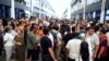 Kyrgyzstan - Traders at Bishkek's Madina textile market staged a protest, expressing their disagreement with its relocation. 