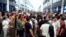 Kyrgyzstan - Traders at Bishkek's Madina textile market staged a protest, expressing their disagreement with its relocation. 