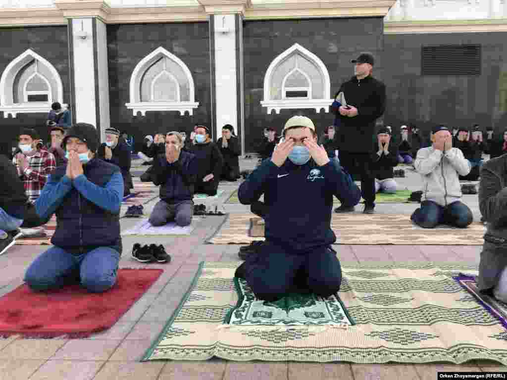Prayers at a mosque in Nur-Sultan, Kazakhstan