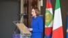 Președinta Republicii Moldova, Maia Sandu, la ceremonia dedicată aniversării a 35-a de la fondarea Comisiei de la Veneția. 11 octombrie, 2025, Palazzo Ducale din Veneția, Italia