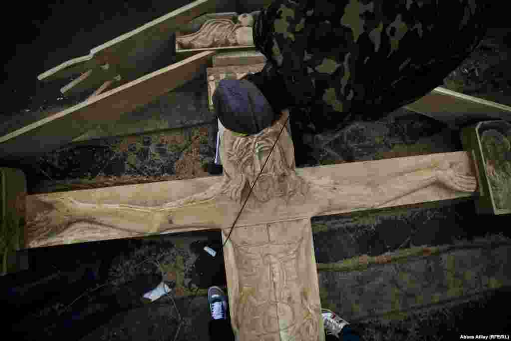 Maydan üçü hazırlanan İsa Məsih.