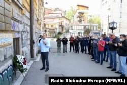 Obilježavanje dešavanja u bivšoj Dobrovoljačkoj ulici u Sarajevu, 3. maj, 2021.