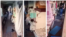 Moldova, A collage of screenshots from a video published by the General Inspectorate for Migration showing migrants living in old train cars