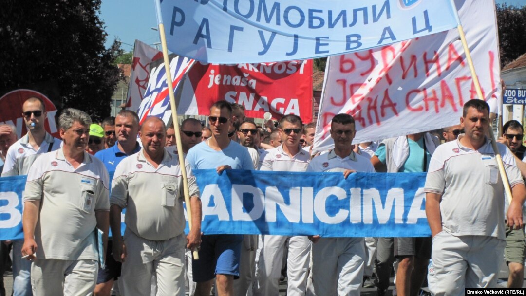 Protestna šetnja radnika Fiata