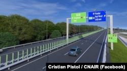 Autostrada Unirii (A8), vizualizare. 