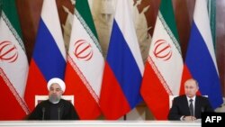 Vladimir Putin și Hassan Rohani la Kremlin, 28 martie 2017