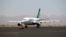 File photo: An Airbus A310-304 aircraft of Mahan Air sits on the tarmac after landing at Sanaa International Airport in Yemen on March 1, 2015.