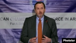 Amenia - U.S. Ambassador Richard Mills gives a speech in Yerevan, 1Feb2017.