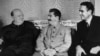 Встреча Уинстона Черчилля, Сталина и Аверелла Гарримана (слева направо). Москва, 12 августа 1942 года. Московская конференция проходила с 12 по 17 августа 1942 года