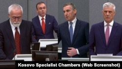 (Zdesna nalijevo) Hashim Thaci, Kadri Veseli, Rexhep Selimi i Jakup Krasniqi, februar 2026.