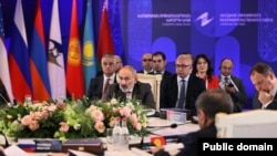 Armenia - Prime Minister Nikol Pashinian chairs a Eurasian Economic Union meeting in Yerevan, October 1, 2024.