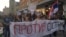 Protests in the northern Serbian city of Novi Sad on April 17
