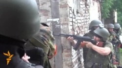 Ukraynanın şərqində şiddətli döyüşlərdən nadir görüntülər - 13 may