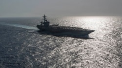 The Nimitz-class aircraft carrier USS Abraham Lincoln sails in the Arabian Sea on May 8.