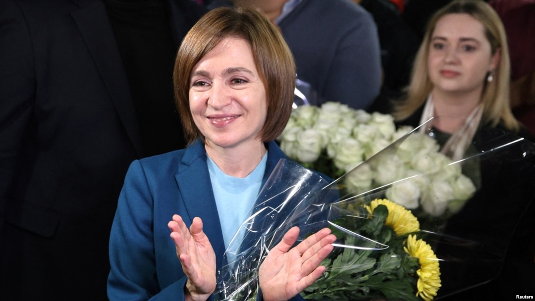 Актуелната претседателка Маја Санду прогласи победа на изборите на 3 ноември.