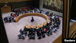 Këshilli i Sigurimit gjatë një mbledhjeje për Gazën më 25 mars 2024. 