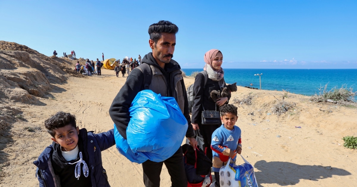 Több ezer palesztin mehet haza a Gázai övezet északi részébe